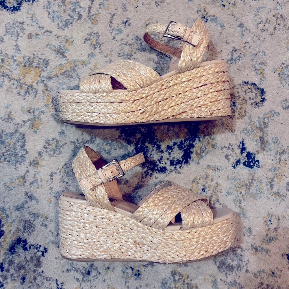 Steve Madden Pam Raffia platform sandal